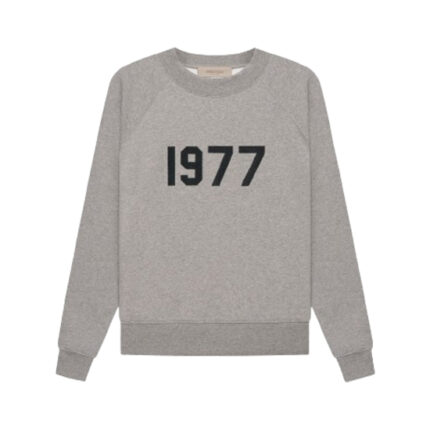 Essentials Crewneck 1977 Dark Gray Sweatshirt