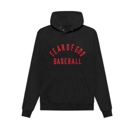 Fear OF God Baseball Black Hoodie